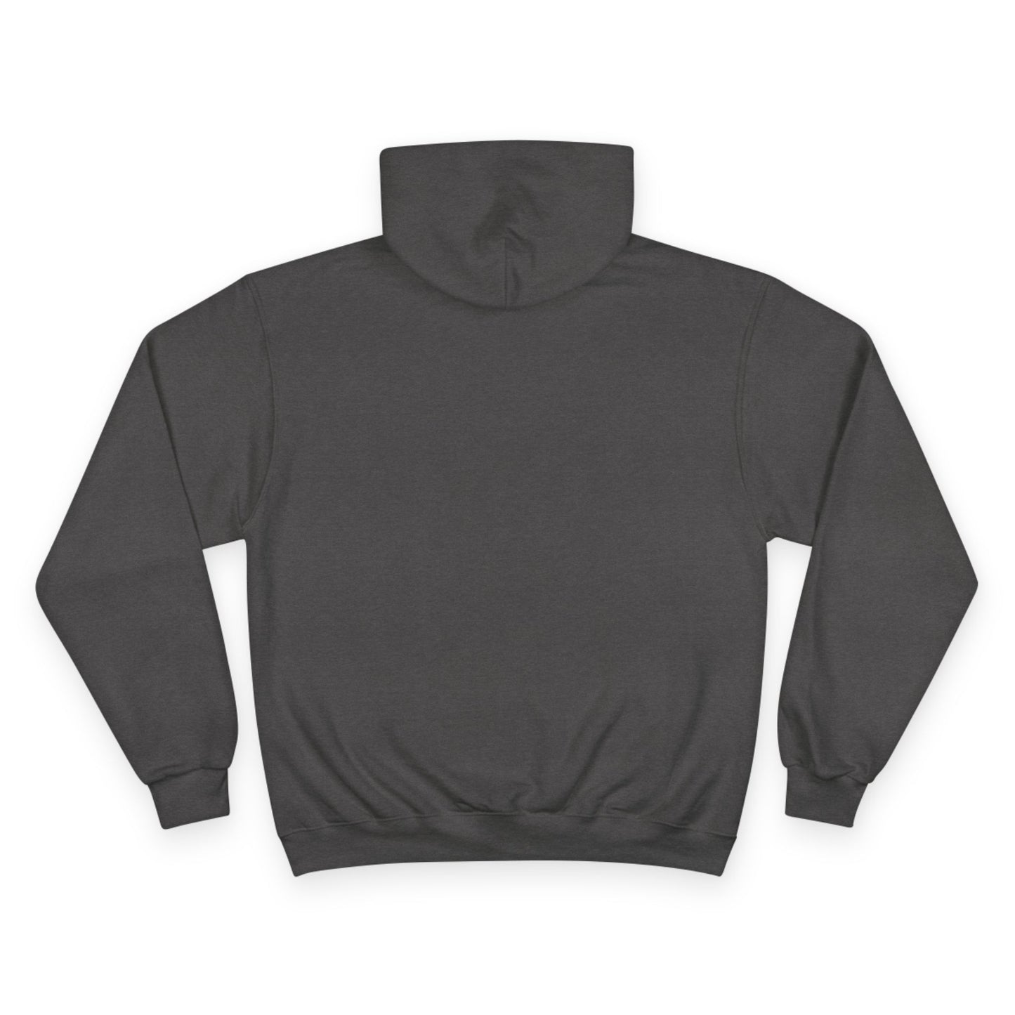 Dark gray hoodie on a white background